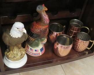 Decanters, Moscow Mule mugs