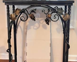 Don Buker, Hand-forged Wrought Iron Table with South African Marble Top