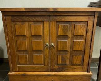 086 vintagewoodcabinetwithliftfrontpan