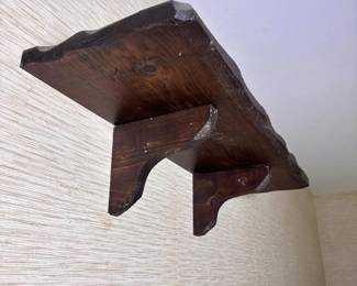 205 rusticwooden3footwallshelf