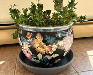 056 chinesefloralceramicplanterwithlive