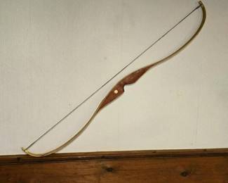 128 vintagewoodenbearrecurvebow
