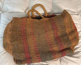 021 largemulticolorwovenbagwithhandles