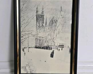 331 winterchurchsceneframedwallart