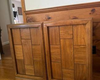 210 vintagewoodcabinetwithtwopaneldoor