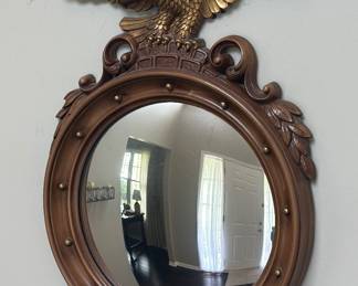 Eagle convex mirror, vintage