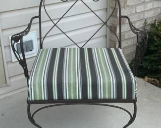 Pair of metal chairs