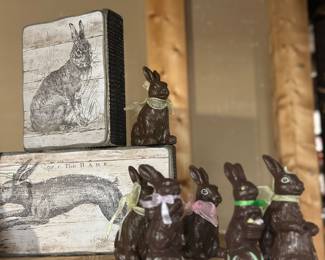 Faux Chocolate bunnies
