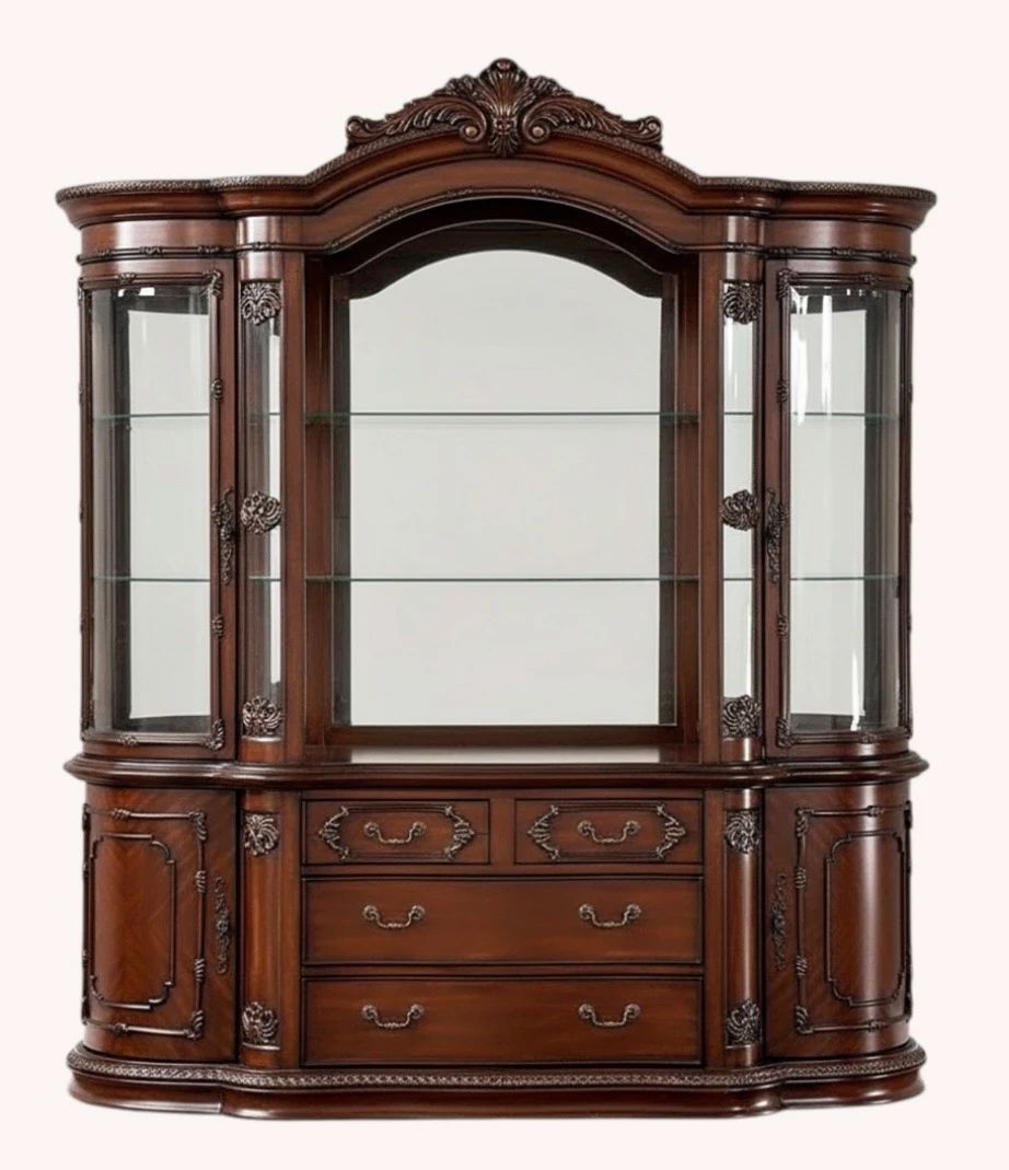 Solid Wood China Cabinet Hutch & Buffet