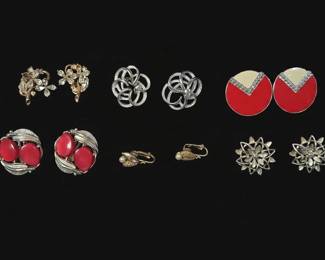 Vintage MidCentury Costume Jewelry Earring Collection
