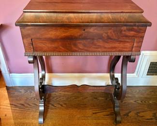 Antique Victorian Sewing Work Table