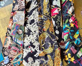 Vintage Nicole Miller Themed Ties 