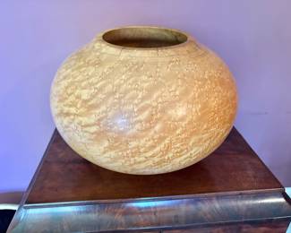 Hand Turned Birdseye Maple Bowl