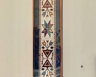 Vintage Native American Intricately Beaded Wall Hanging