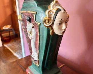 Vintage Japanese Geisha Table Lamp