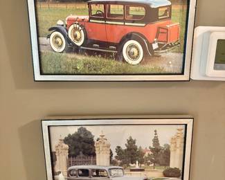 Framed Vintage Car Prints