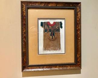 Framed Vintage Textile Dress 