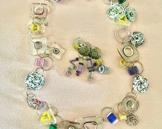 Funky Necklace and Earrings Set 