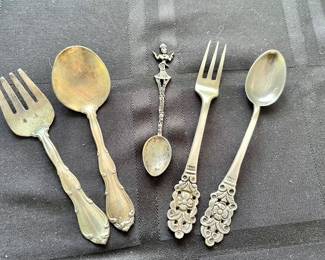 Sterling Silver Small Spoons and Forks