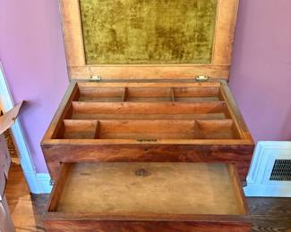 Antique Victorian Sewing Work Table
