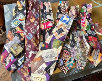 Vintage Nicole Miller Themed Ties 