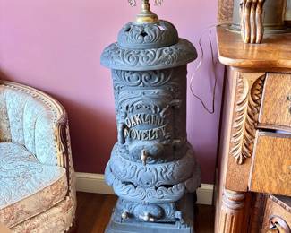 Antique Cast Iron Parlor Stove