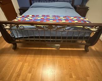 King size bed and frame