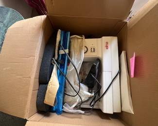 Elna sewing machine with pedal and all items needed!