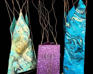 Handmade paper lampshades