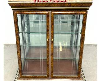 Lot 1757 Low Marble Top Display Vitrine Cabinet. 