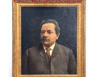 Lot 1831 Daniel Fausel 1913 Painting on Canvas. Portrait of a Gentleman. 