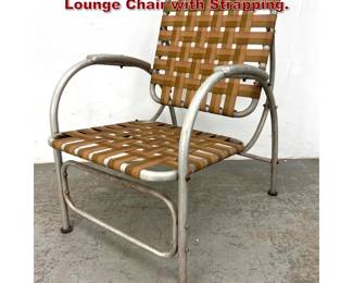 Lot 1583 Warren MacArthur style Aluminum Lounge Chair with Strapping.