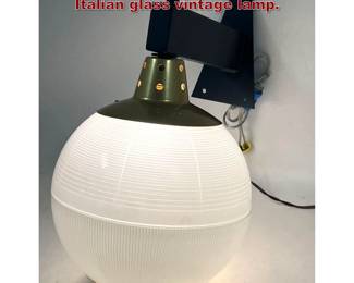 Lot 1411 Large Fidenza Vetraria wall lamp. Italian glass vintage lamp.