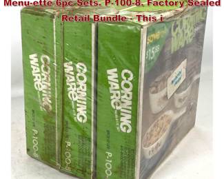 Lot 1657 3 Boxes Corning Ware Spice O Life Menuette 6pc Sets. P1008. Factory Sealed Retail Bundle  This i