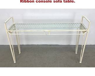 Lot 1584 Maurizio Tempestini for Salterini  Ribbon console sofa table. 