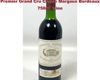 Lot 1958 1983 Chateau Margaux Grand Vin Premier Grand Cru Classe Margaux Bordeaux 750ml wine