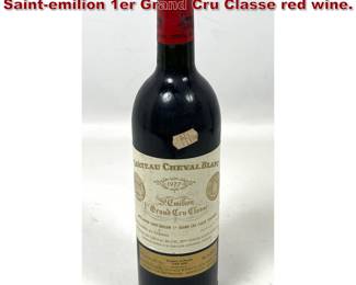 Lot 1990 1977 Chateau Cheval Blanc, a Saintemilion 1er Grand Cru Classe red wine. 