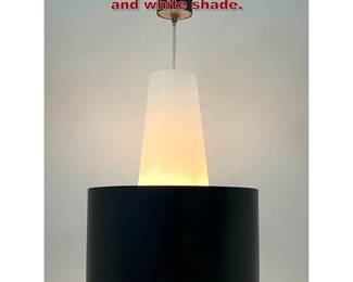 Lot 1463 Stilnovo Pendant lamp with black and white shade.