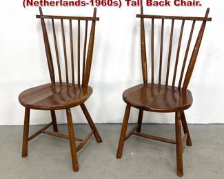Lot 1447 Pair De Ster Gelderland Netherlands1960s Tall Back Chair. 