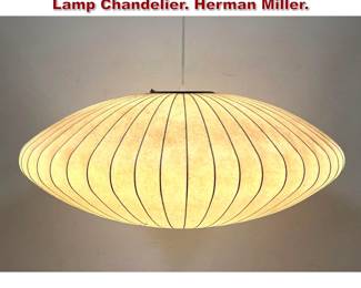 Lot 1510 George Nelson Saucer Bubble Lamp Chandelier. Herman Miller. 