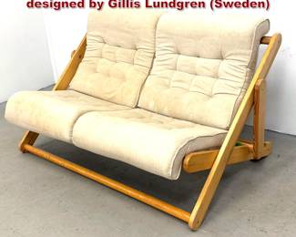Lot 1434 1970s Ikea adjustable loveseat designed by Gillis Lundgren Sweden