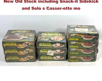 Lot 1643 10pc lot of vintage Corning Ware New Old Stock including Snackit Sidekick and Solo s Casserette mo