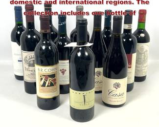 Lot 2038 12pcs ed wine from various domestic and international regions. The collection includes one bottle of