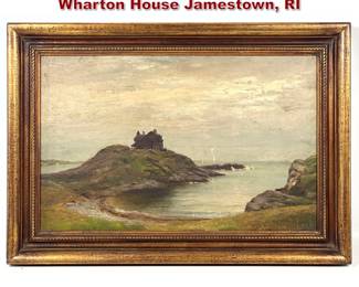 Lot 1838 J. B. Sword painting on board Chaz Wharton House Jamestown, RI