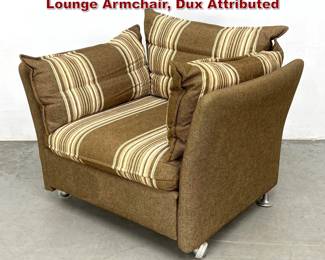 Lot 1544 Vintage Swedish Modern Rolling Lounge Armchair, Dux Attributed