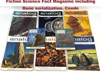 Lot 1883 Multiple issues of Analog Science Fiction Science Fact Magazine including Dune serialization. Conde 
