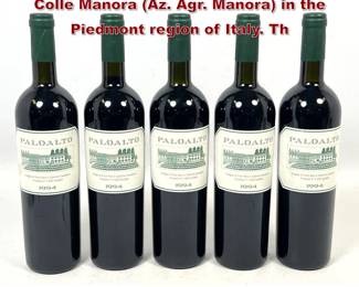 Lot 2030 5 bottles of red wine produced by Colle Manora Az. Agr. Manora in the Piedmont region of Italy. Th