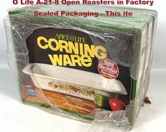 Lot 1654 3 Sets Vintage Corning Ware Spice O Life A218 Open Roasters in Factory Sealed Packaging  This ite