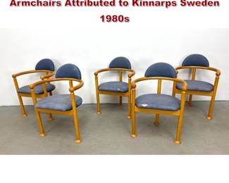 Lot 1492 Set 5 Postmodern 3 Legged Armchairs Attributed to Kinnarps Sweden 1980s