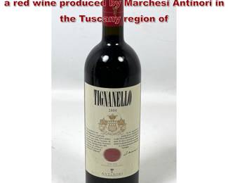 Lot 1979 2000 vintage of Tignanello, 750ml a red wine produced by Marchesi Antinori in the Tuscany region of 